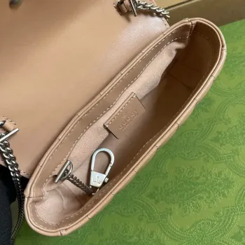 Gucci 476433 GG Marmont Super Mini Bag Pink
