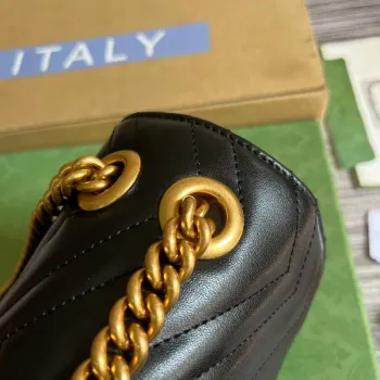 Gucci 739682 GG Marmont Matelassé mini tote bag Black