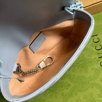 Gucci 699757 GG Marmont Belt Bag Blue