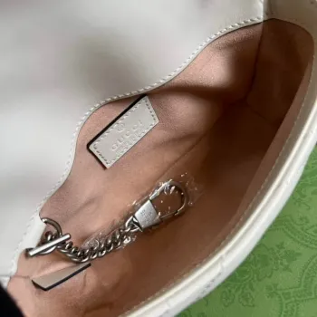 Gucci 699757 GG Marmont Belt Bag White