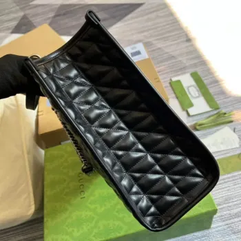 Gucci 675796 GG Marmont medium tote bag Black