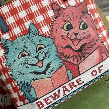 Gucci 410812 Children’s Kitten Print Mini Shopping Bag