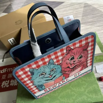 Gucci 605614 Children’s Kitten Print Tote Bag