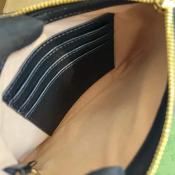 Gucci 698805 Ophidia gg Heart Utility Belt Bag Black and white