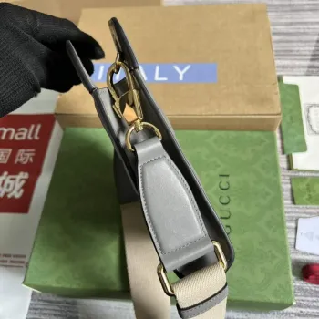 Gucci 723776 GG Matelassé Top Handle Mini Bag Grey