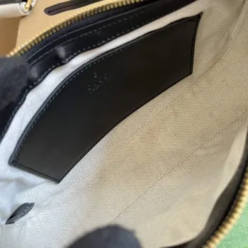 Gucci 735049 GG Matelassé Handbag Black