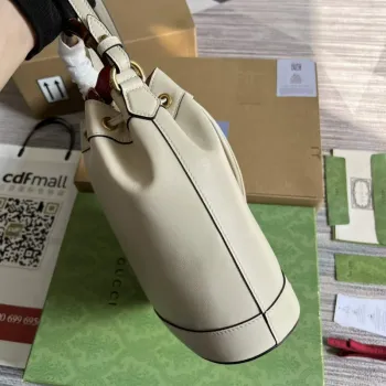 Gucci 724652 Diana Small Bucket Bag White