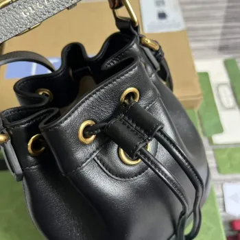 Gucci 724667 Diana Mini Bucket Bag Black