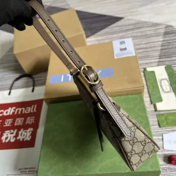 Gucci 735145 GG Supreme Ophidia small handbag Brown