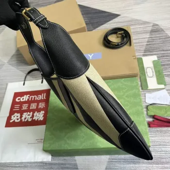 Gucci 726274 Aphrodite Medium Shoulder Bag Beige and black