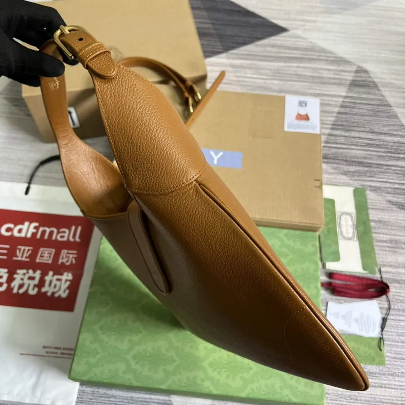 Gucci 726274 Aphrodite Medium Shoulder Bag Light Brown