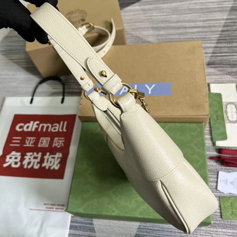 Gucci 731817 Aphrodite Small Shoulder Bag White