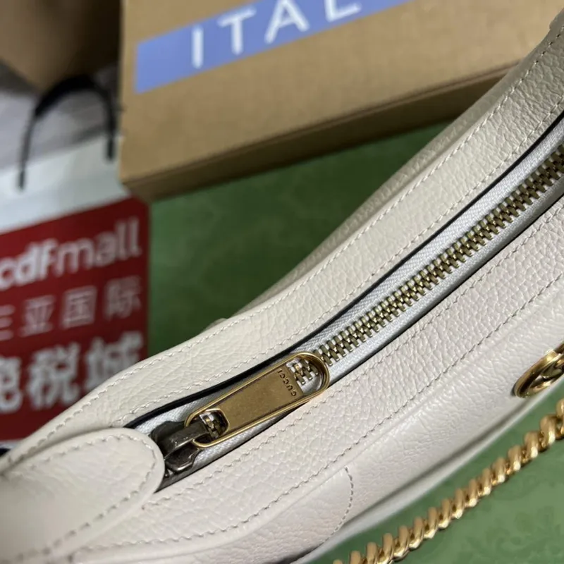 Gucci 731817 Aphrodite Small Shoulder Bag White