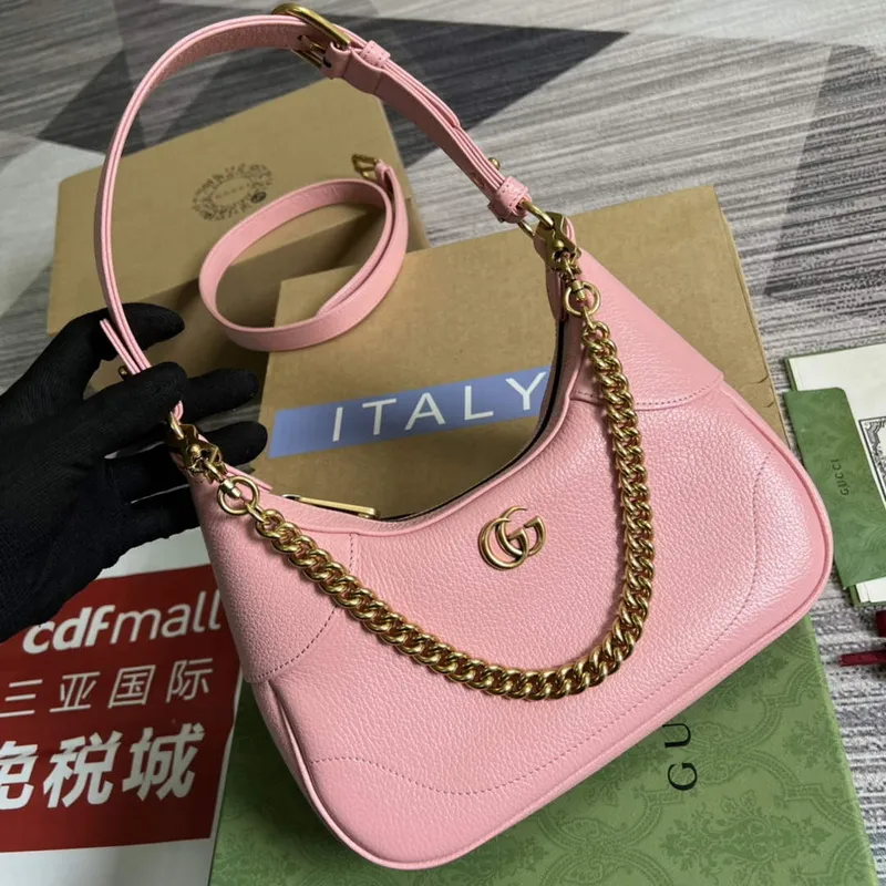 Gucci 731817 Aphrodite Small Shoulder Bag Light pink