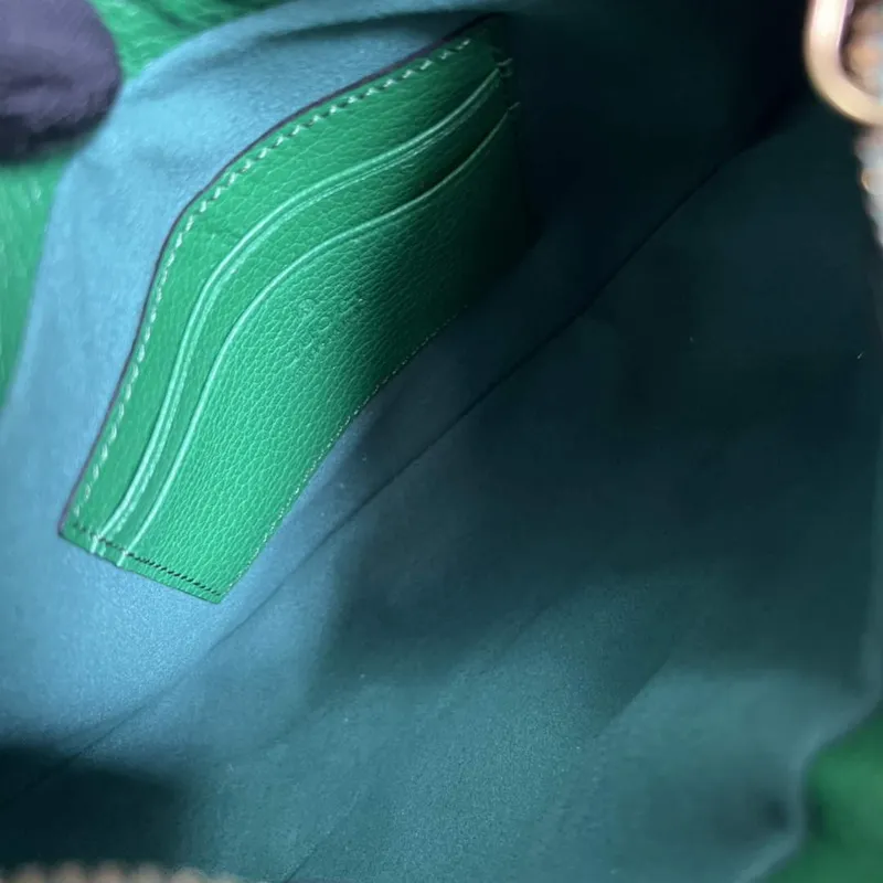 Gucci 731817 Aphrodite Small Shoulder Bag Green