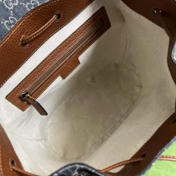 Gucci 674147 Backpack with Interlocking G Blue