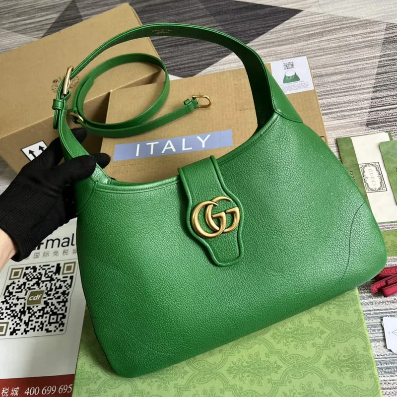 Gucci 726274 Aphrodite Medium Shoulder Bag Green