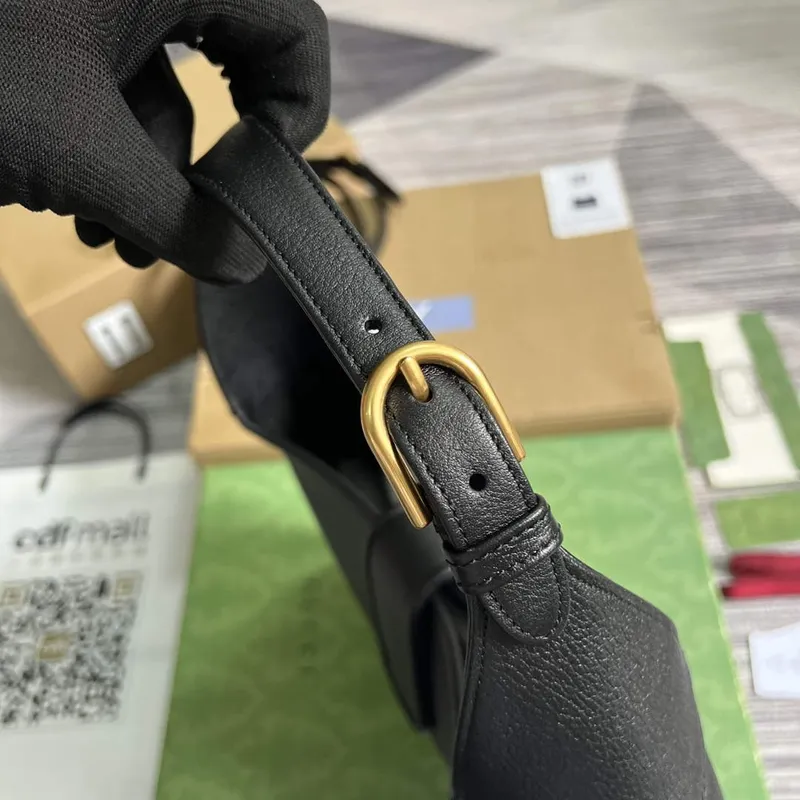 Gucci 726274 Aphrodite Medium Shoulder Bag Black