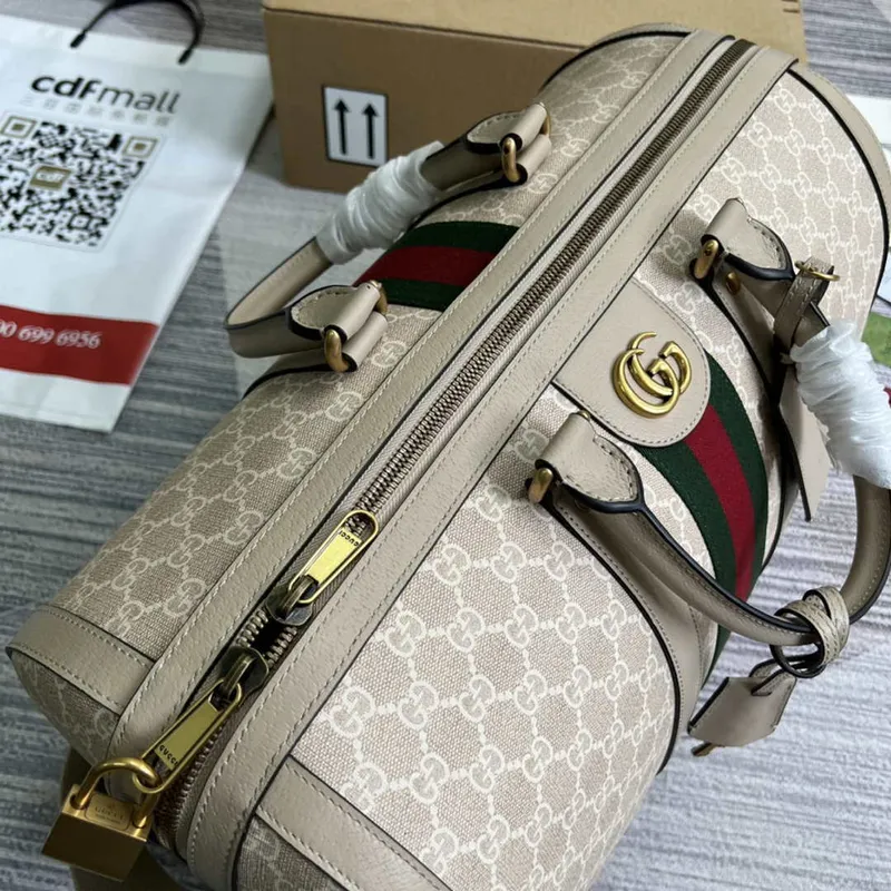 Gucci 681295 Jumbo GG medium duffle bag Beige