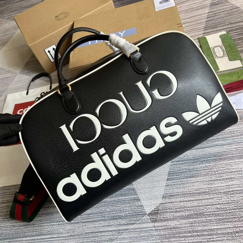 Adidas x Gucci large duffle bag 702422 Black
