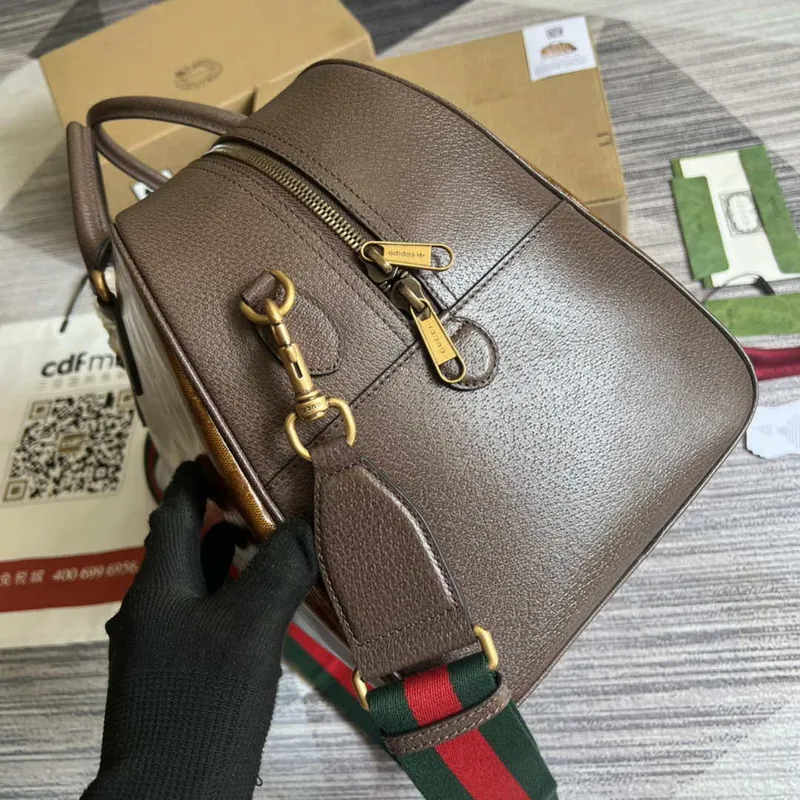 Adidas x Gucci large duffle bag 702422 Brown