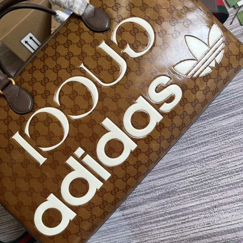 Adidas x Gucci large duffle bag 702422 Brown