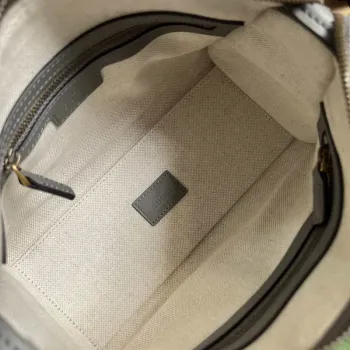 Gucci 715771 Mini top handle bag with Double G Grey