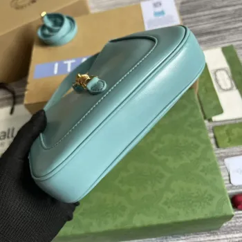 Gucci 637091 Jackie 1961 mini shoulder bag Light blue