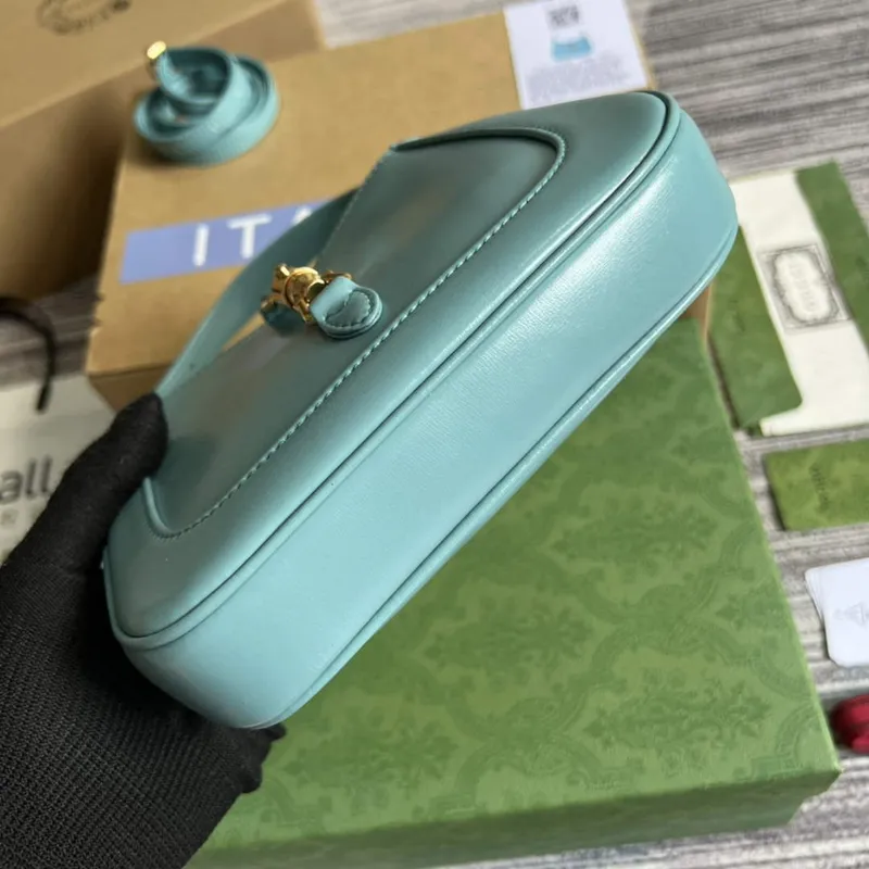 Gucci 637091 Jackie 1961 mini shoulder bag Light blue