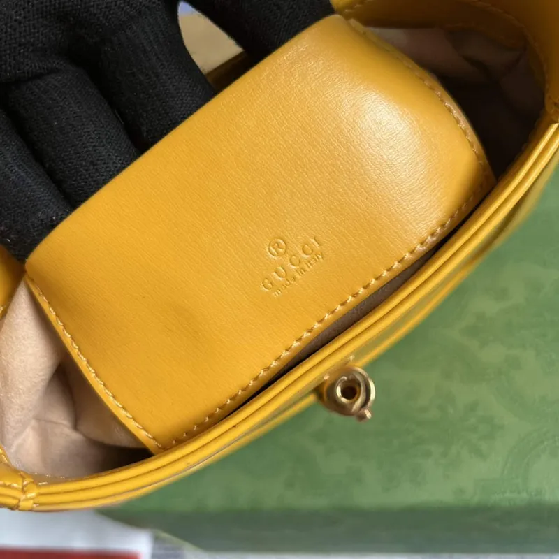 Gucci 637091 Jackie 1961 mini shoulder bag Yellow