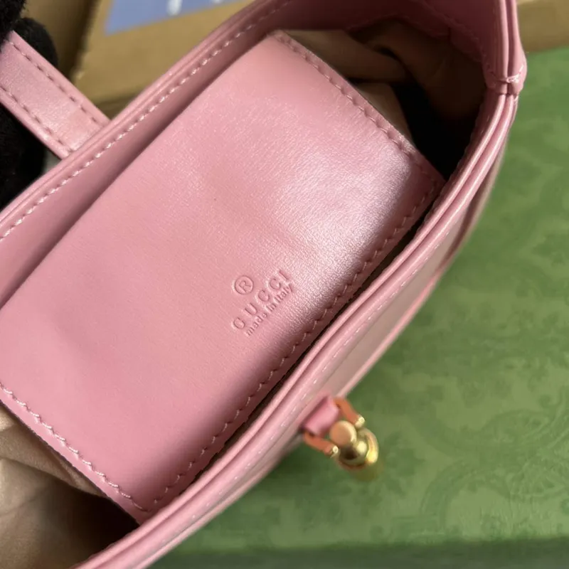 Gucci 637091 Jackie 1961 mini shoulder bag Pink