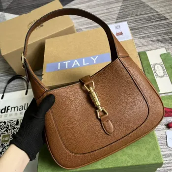 Gucci 636709 Jackie 1961 Small Natural Grain Bag Brown