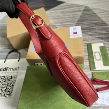 Gucci 636709 Jackie 1961 Small Natural Grain Bag Red
