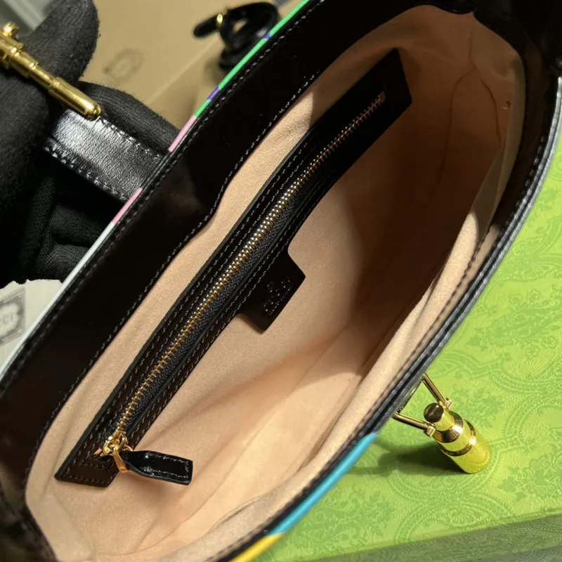 Gucci 636709 Jackie 1961 Small Shoulder Bag Colorful