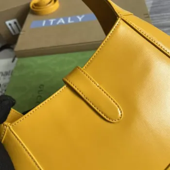 Gucci 636709 Jackie 1961 Small Shoulder Bag Yellow