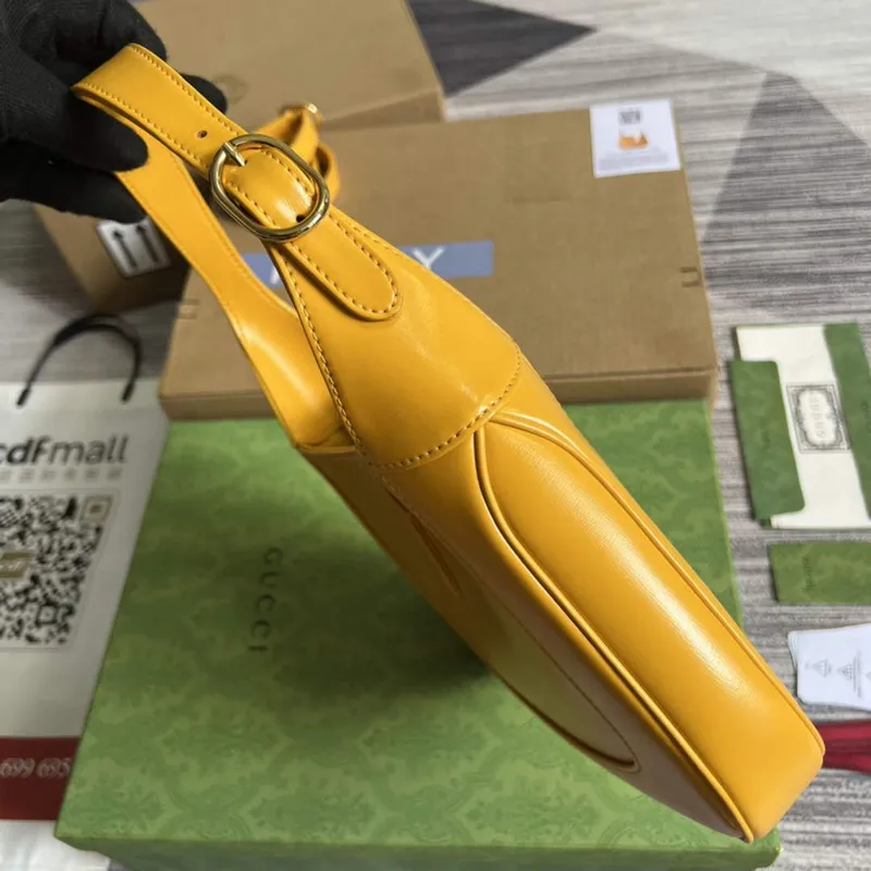 Gucci 636709 Jackie 1961 Small Shoulder Bag Yellow