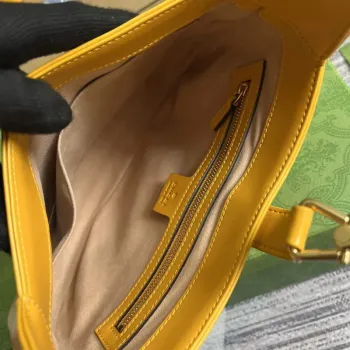 Gucci 636709 Jackie 1961 Small Shoulder Bag Yellow