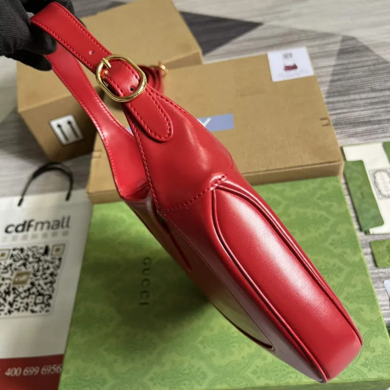 Gucci 636709 Jackie 1961 Small Shoulder Bag Red