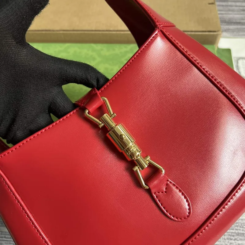 Gucci 636709 Jackie 1961 Small Shoulder Bag Red