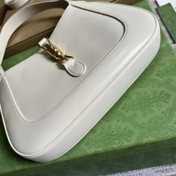 Gucci 636709 Jackie 1961 Small Shoulder Bag White