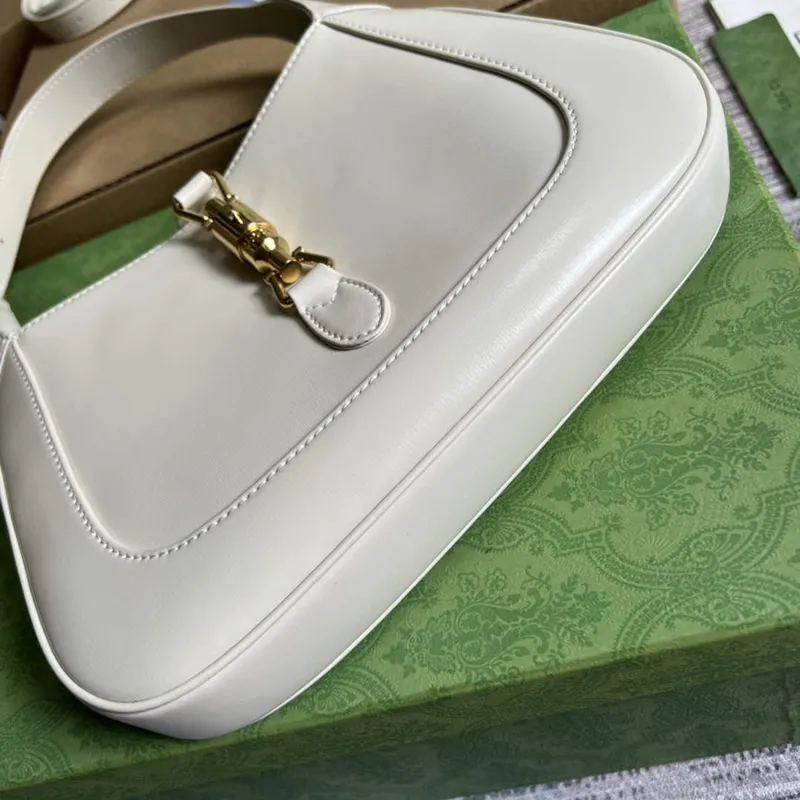 Gucci 636709 Jackie 1961 Small Shoulder Bag White