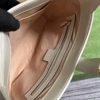 Gucci 636709 Jackie 1961 Small Shoulder Bag White