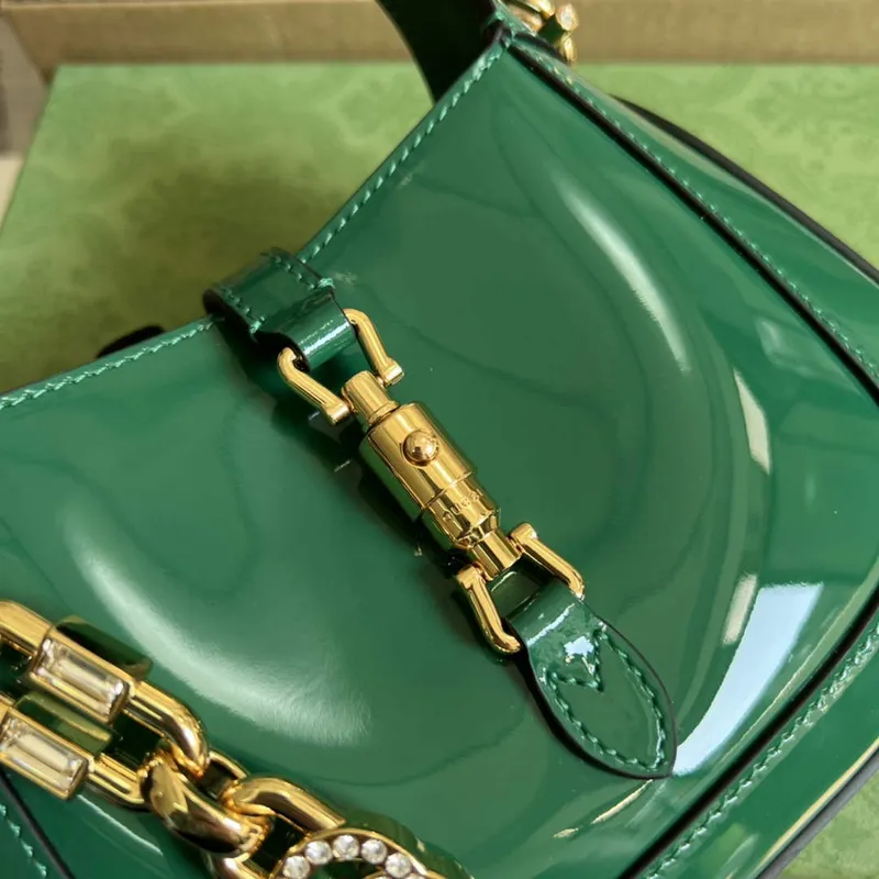 Gucci 699651 Jackie 1961 Mini Shoulder Bag Green