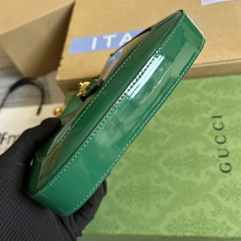 Gucci 699651 Jackie 1961 Mini Shoulder Bag Green