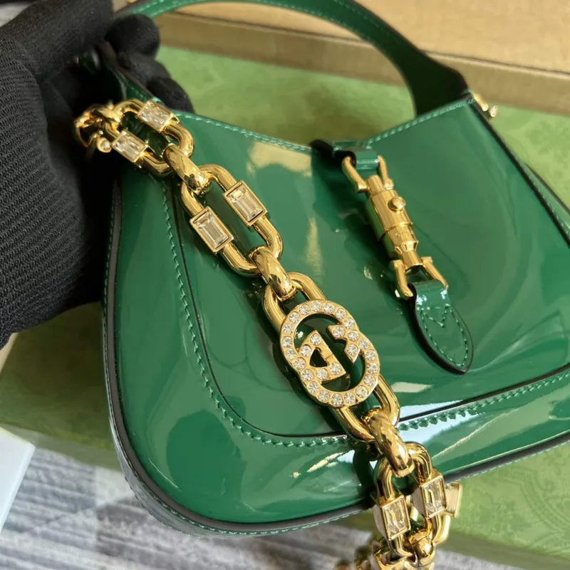 Gucci 699651 Jackie 1961 Mini Shoulder Bag Green