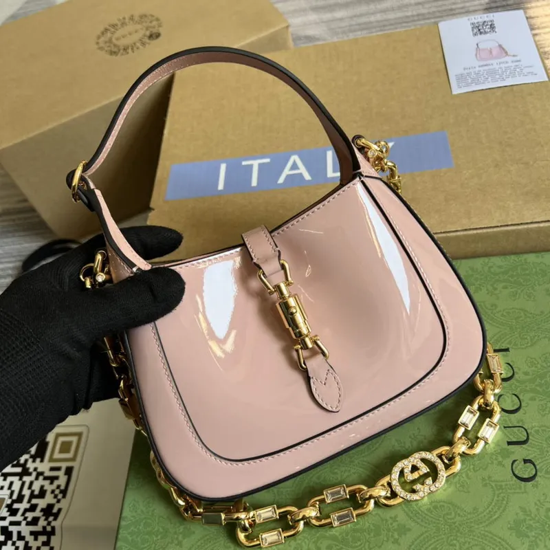 Gucci 699651 Jackie 1961 Mini Shoulder Bag Pink