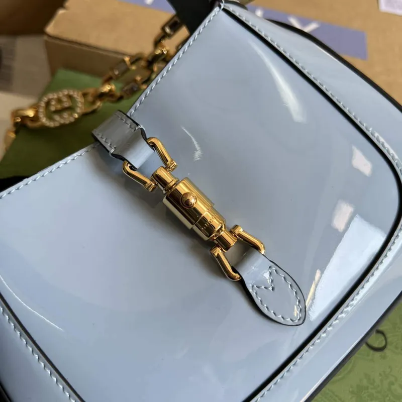 Gucci 699651 Jackie 1961 Mini Shoulder Bag Light blue