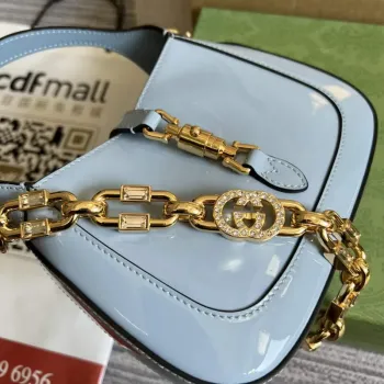 Gucci 699651 Jackie 1961 Mini Shoulder Bag Light blue