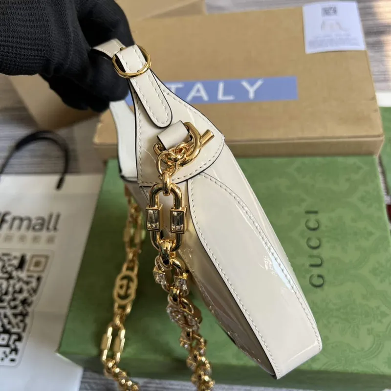 Gucci 699651 Jackie 1961 Mini Shoulder Bag White