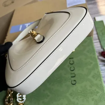 Gucci 699651 Jackie 1961 Mini Shoulder Bag White